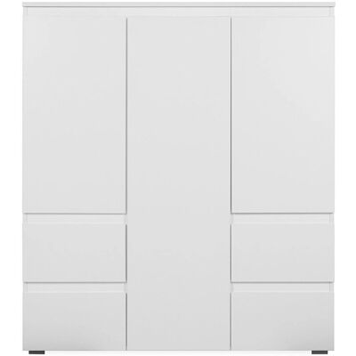 Sconto Weiß Highboard 116x131cm - Stauraum Sconto Weiß Highboard 116x131cm - Stauraum