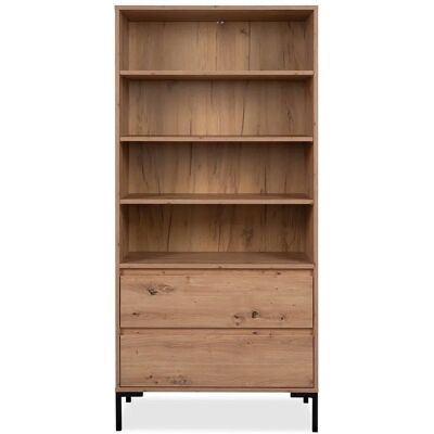 Calicosy Mobile alto con 2 cassetti - Effetto legno chiaro - 77,5x165cm Calicosy Mobile alto con 2 cassetti - Effetto legno chiaro - 77,5x165cm