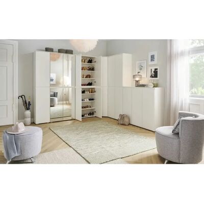 Smart Savona Weiß Schrank - 80x210x37cm - Schuh & Kleider Smart Savona Weiß Schrank - 80x210x37cm - Schuh & Kleider