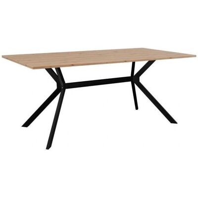 Youdoit ONEX Esstisch - Schwarz & Hell Eiche - Ausziehbar - 180x90cm Youdoit ONEX Esstisch - Schwarz & Hell Eiche - Ausziehbar - 180x90cm