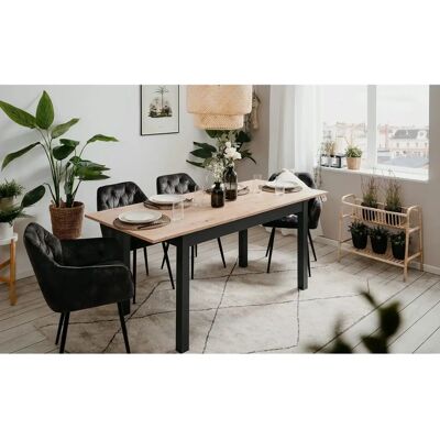 Ben Holz Esstisch - Verstellbare Größe - Modernes Design Ben Holz Esstisch - Verstellbare Größe - Modernes Design