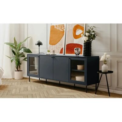 Sconto Blau Navy Lowboard - 180x68x40cm TV-Schrank Sconto Blau Navy Lowboard - 180x68x40cm TV-Schrank
