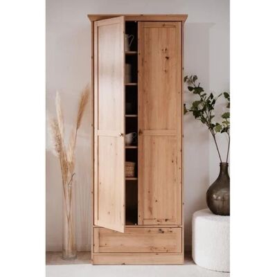 Effezeta Timber 40a Kleiderschrank - Antik Eiche - 2 Türen, 1 Schublade Effezeta Timber 40a Kleiderschrank - Antik Eiche - 2 Türen, 1 Schublade