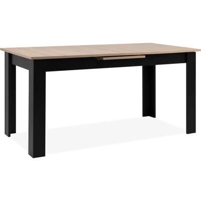 BIRMINGHAM Erweiterbarer Tisch - Automatischer Synchronöffner - Eiche/Schwarz - 8/10 Personen BIRMINGHAM Erweiterbarer Tisch - Automatischer Synchronöffner - Eiche/Schwarz - 8/10 Personen