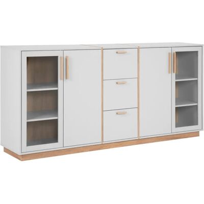 Calicosy Buffet Blanco y Roble L204 cm - Buffet Calicosy Buffet Blanco y Roble L204 cm - Buffet