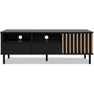 Meuble TV Moderne Calicosy avec 2 tiroirs - Fabriqué en Europe - Publicité Meuble TV Moderne Calicosy avec 2 tiroirs - Fabriqué en Europe - Publicité