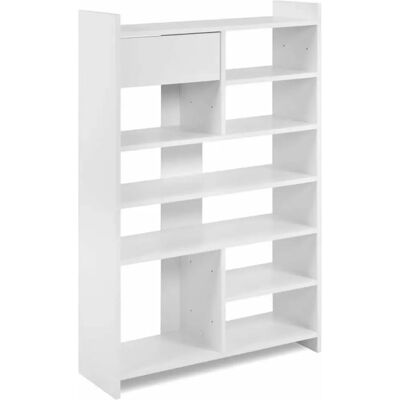 MÜNSTER Weißer Schuhschrank - 12 Paar - 71,5x25x109 cm MÜNSTER Weißer Schuhschrank - 12 Paar - 71,5x25x109 cm