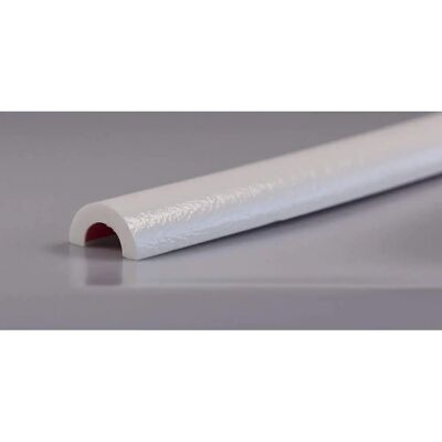 Profil de protection de tuyau Knuffi R30 - Auto-adhésif, 1m, Blanc - Publicité Profil de protection de tuyau Knuffi R30 - Auto-adhésif, 1m, Blanc - Publicité