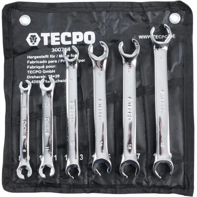 TECPO - Maulschlüsselsatz, 8-19 mm, 6 stk TECPO - Maulschlüsselsatz, 8-19 mm, 6 stk