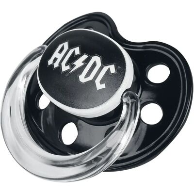 AC/DC Metal Kids Logo Schnuller - Unisex - Schwarz - Schnuller AC/DC Metal Kids Logo Schnuller - Unisex - Schwarz - Schnuller