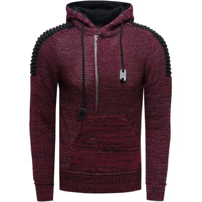 RUSTY NEAL Strickware M - Casual einfarbiger Hoodie RUSTY NEAL Strickware M - Casual einfarbiger Hoodie