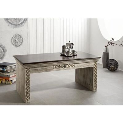 Massivmoebel24 - Tavolino in mango e acacia - Stile antico Massivmoebel24 - Tavolino in mango e acacia - Stile antico