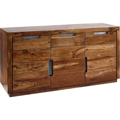 Massivmoebel24 Credenza in legno di Sheesham e Palissandro - Noce scuro Massivmoebel24 Credenza in legno di Sheesham e Palissandro - Noce scuro