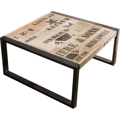 Massivmoebel24 Tavolino in Legno di Mango - Serie Factory Stile Industriale Massivmoebel24 Tavolino in Legno di Mango - Serie Factory Stile Industriale