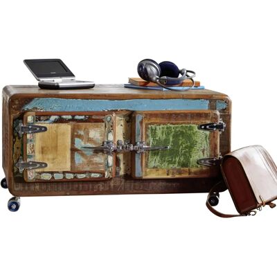 Massivmoebel24 - Table Basse en Bois Recyclé - Style Vintage - 90x60x40 - Publicité Massivmoebel24 - Table Basse en Bois Recyclé - Style Vintage - 90x60x40 - Publicité