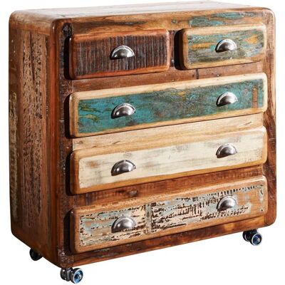 Massivmoebel24 Freezy 36 Cassettiera in legno riciclato - Stile vintage industriale Massivmoebel24 Freezy 36 Cassettiera in legno riciclato - Stile vintage industriale