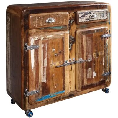 Massivmoebel24 Kommode Altholz 90x40x90 - Chest of Drawers - Publicité Massivmoebel24 Kommode Altholz 90x40x90 - Chest of Drawers - Publicité