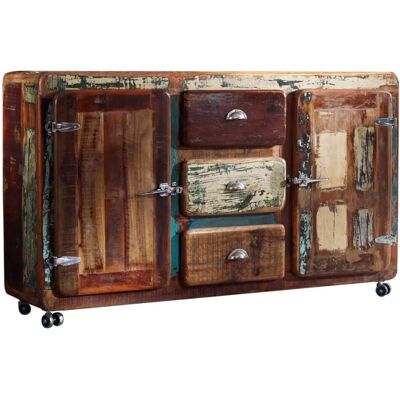 Massivmoebel24 Credenza - legno riciclato, mango, acacia, stile industriale Massivmoebel24 Credenza - legno riciclato, mango, acacia, stile industriale
