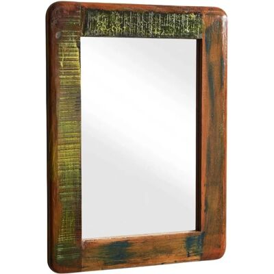Massivmoebel24.de Specchio vintage in legno riciclato 60x80cm - Stile industriale Massivmoebel24.de Specchio vintage in legno riciclato 60x80cm - Stile industriale