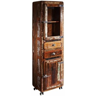 Massivmoebel24 - Vitrine aus Altholz - Vintage-Industrie-Stil Massivmoebel24 - Vitrine aus Altholz - Vintage-Industrie-Stil