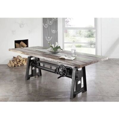 Massivmoebel24 - Industrial Esstisch aus recyceltem Holz - 240x100x75 Massivmoebel24 - Industrial Esstisch aus recyceltem Holz - 240x100x75
