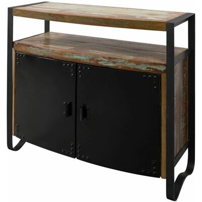 Massivmoebel24.de Kommode Altholz 100x43x90 mehrfarbig lackiert INDUSTRIAL #41 Massivmoebel24.de Kommode Altholz 100x43x90 mehrfarbig lackiert INDUSTRIAL #41