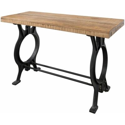 Massivmoebel24.de Tavolo Console - Legno Riciclato & Metallo - Industriale Massivmoebel24.de Tavolo Console - Legno Riciclato & Metallo - Industriale