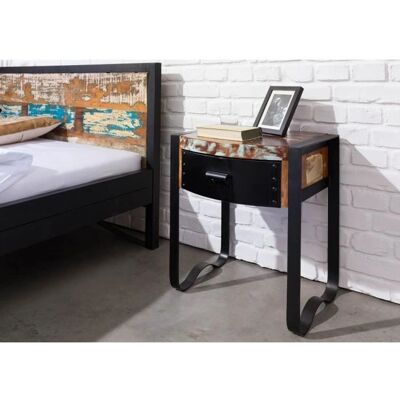 Massivmoebel24.de Nachttisch aus Altholz - INDUSTRIAL Stil Massivmoebel24.de Nachttisch aus Altholz - INDUSTRIAL Stil