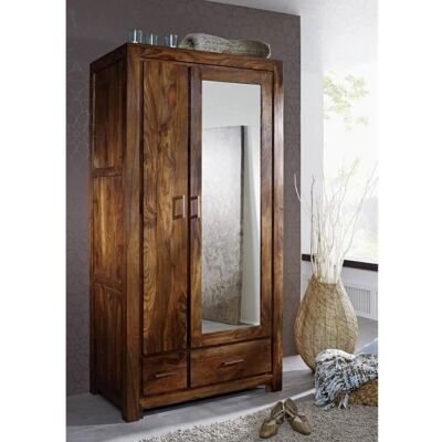 Massivmoebel24 Metro life 165 Armadio - Sheesham, Miele, 100x61x200 Massivmoebel24 Metro life 165 Armadio - Sheesham, Miele, 100x61x200