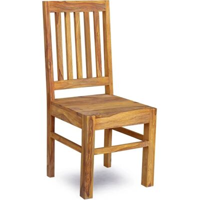 Massivmoebel24.de - Stuhl Sheesham 45x45x100 - Marron huilé - Chair - Publicité Massivmoebel24.de - Stuhl Sheesham 45x45x100 - Marron huilé - Chair - Publicité