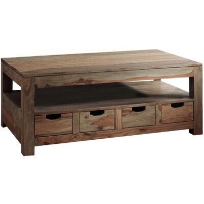 Massivmoebel24.de Table Basse Sheesham - NATURE GREY - Publicité Massivmoebel24.de Table Basse Sheesham - NATURE GREY - Publicité