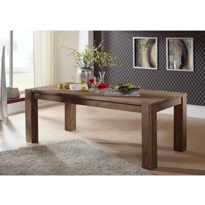 Massivmoebel24.de Sheesham 180x100x76 Grigio - Tavolo da Pranzo Massivmoebel24.de Sheesham 180x100x76 Grigio - Tavolo da Pranzo