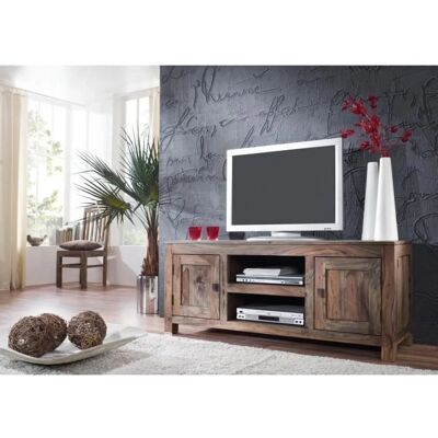 Massivmoebel24.de Sheesham TV-Board - 145x45x60 - Gris - TV-Board - Publicité Massivmoebel24.de Sheesham TV-Board - 145x45x60 - Gris - TV-Board - Publicité