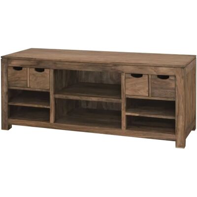 Massivmoebel24 TV-Board Sheesham grigio - 148x50x62 - Mobile in legno Massivmoebel24 TV-Board Sheesham grigio - 148x50x62 - Mobile in legno