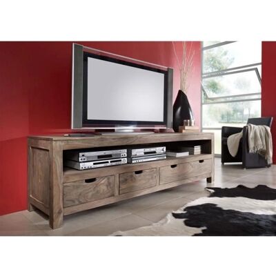 Massivmoebel24.de Sheesham TV-Board - 190x50x60 - Grau Grey - Lowboard - TV-Board Massivmoebel24.de Sheesham TV-Board - 190x50x60 - Grau Grey - Lowboard - TV-Board