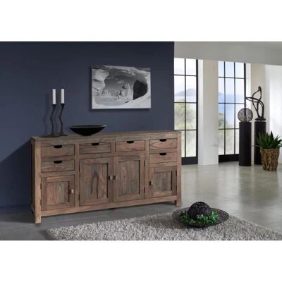 Massivmoebel24.de Bahut en Sheesham - Gris Nature Grey - 180x45x95cm - Publicité Massivmoebel24.de Bahut en Sheesham - Gris Nature Grey - 180x45x95cm - Publicité