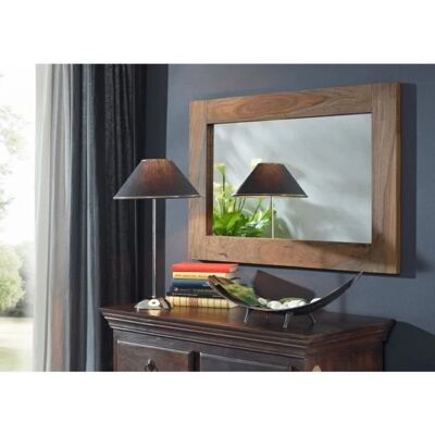 Massivmoebel24.de Sheesham 90x3x60 Grigio - Specchio Massivmoebel24.de Sheesham 90x3x60 Grigio - Specchio