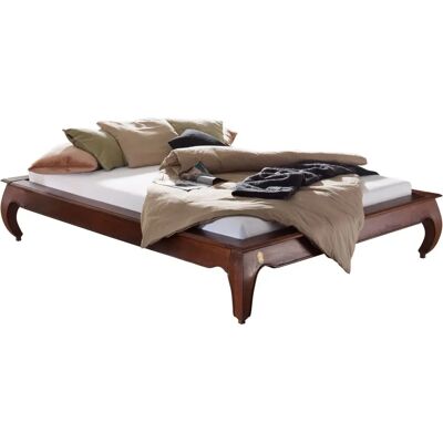 Massivmoebel24.de Bett Akazie 140x200x42 nougat - Opium #262 Massivmoebel24.de Bett Akazie 140x200x42 nougat - Opium #262