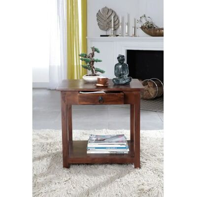 Massivmoebel24 Tavolino in Acacia - Stile Coloniale, 61x45x60mm Massivmoebel24 Tavolino in Acacia - Stile Coloniale, 61x45x60mm