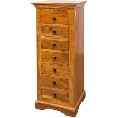 Massivmoebel24.de Acacia 47x43x112 Cassettiera - Stile Coloniale Massivmoebel24.de Acacia 47x43x112 Cassettiera - Stile Coloniale
