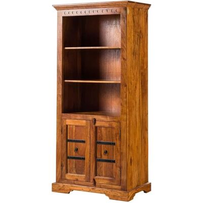 Massivmoebel24 - Scaffale in legno di acacia - Stile coloniale - Miele - 84x50x183 Massivmoebel24 - Scaffale in legno di acacia - Stile coloniale - Miele - 84x50x183