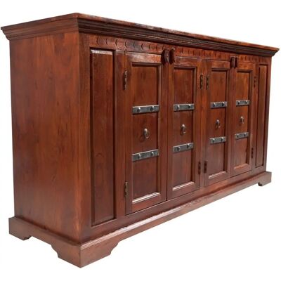 Massivmoebel24 Modèle 403 - Buffet Colonial en Acacia - Marron Foncé - Publicité Massivmoebel24 Modèle 403 - Buffet Colonial en Acacia - Marron Foncé - Publicité