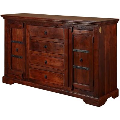 Massivmoebel24 Credenza in legno di Acacia 150x45x89 - Marrone scuro Massivmoebel24 Credenza in legno di Acacia 150x45x89 - Marrone scuro