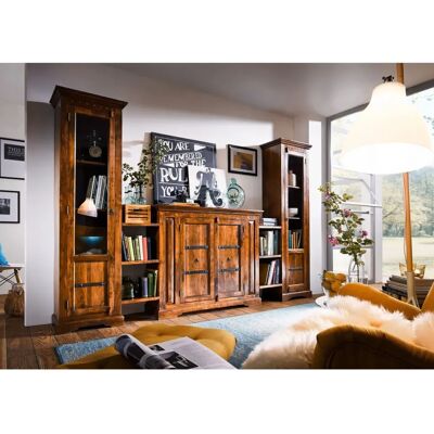 Massivmoebel24.de Honig Akazie Wohnwand - Living Room Wall Unit Massivmoebel24.de Honig Akazie Wohnwand - Living Room Wall Unit