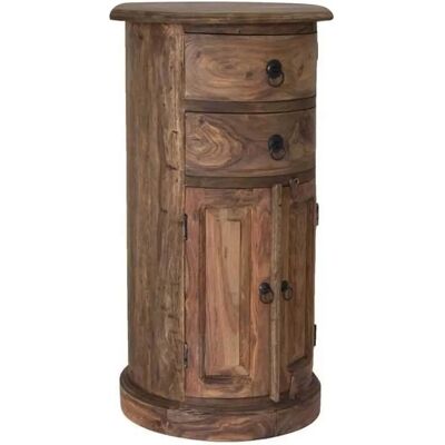 Massivmoebel24 Leeds 16 Commode - Bois de palissandre, Gris, 50x40x74 - Style Colonial - Publicité Massivmoebel24 Leeds 16 Commode - Bois de palissandre, Gris, 50x40x74 - Style Colonial - Publicité
