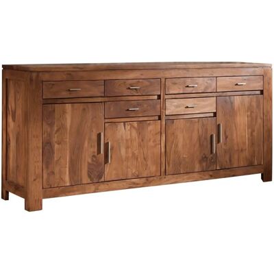 Massivmoebel24 SHAMAN Credenza in Acacia - Grande spazio di archiviazione - Marrone chiaro Massivmoebel24 SHAMAN Credenza in Acacia - Grande spazio di archiviazione - Marrone chiaro