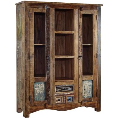 Massivmoebel24.de Credenza en bois recyclé 115x40x150 multicolore NATURE OF SPIRIT #21 - Publicité Massivmoebel24.de Credenza en bois recyclé 115x40x150 multicolore NATURE OF SPIRIT #21 - Publicité
