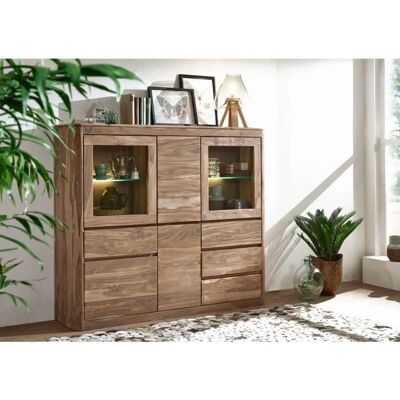 Massivmoebel24 Toronto 104 Credenza - Massives Sheesham, Rauchkirsche, Modernes Design Massivmoebel24 Toronto 104 Credenza - Massives Sheesham, Rauchkirsche, Modernes Design