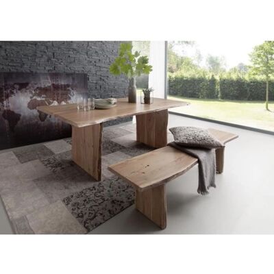 Tavolo da pranzo in legno di acacia - Naturale, 220x100x76cm - PURE ACACIA Tavolo da pranzo in legno di acacia - Naturale, 220x100x76cm - PURE ACACIA