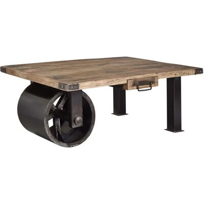 Massivmoebel24 Tavolino in mango - Naturale - Stile industriale Massivmoebel24 Tavolino in mango - Naturale - Stile industriale
